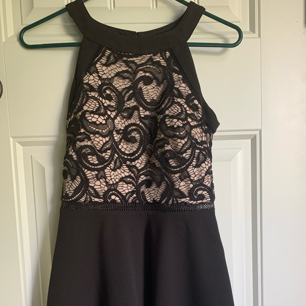 Black High Neck Dress Size 1
